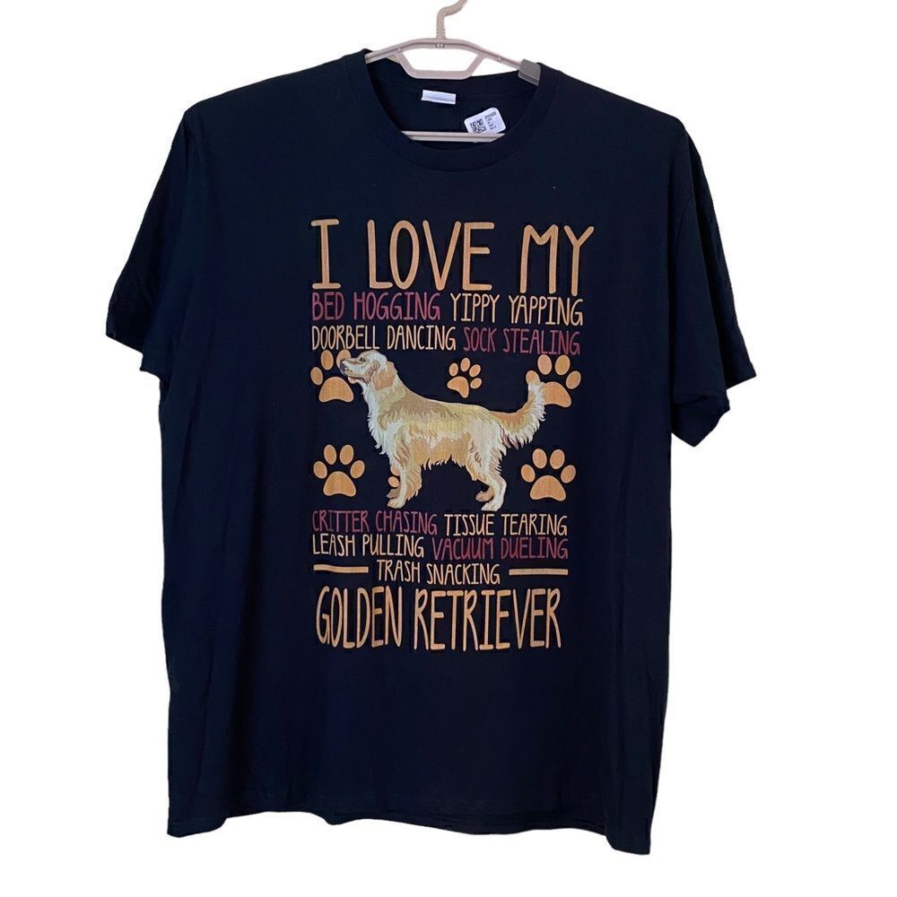 I love My Golden Retriever Graphic T-Shirt Size XL
